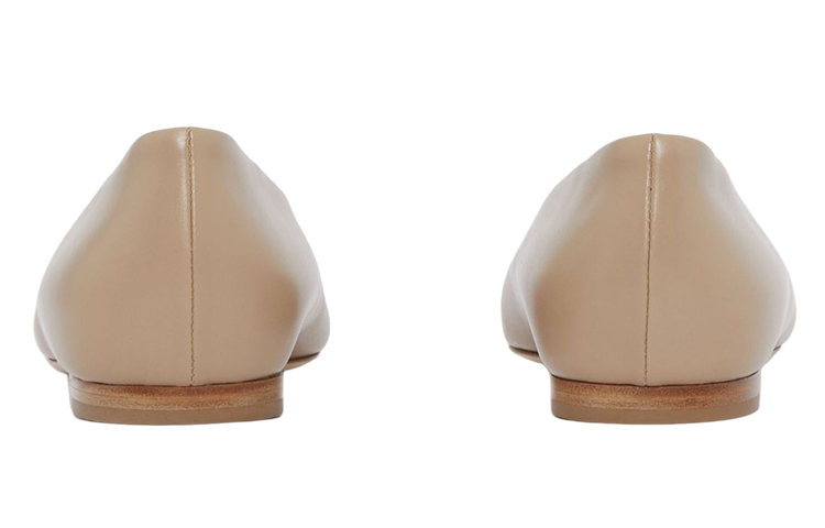 (W) Burberry Leather Flat 'Signature Pointed-Toe Beige' 圖 4