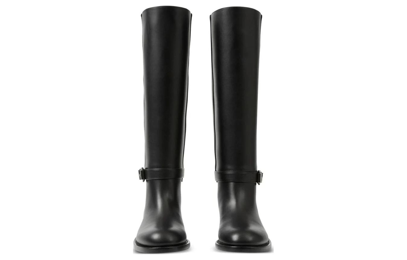 (W) Burberry Leather High-Top Boot 'Black Simple Fashion' 圖 3