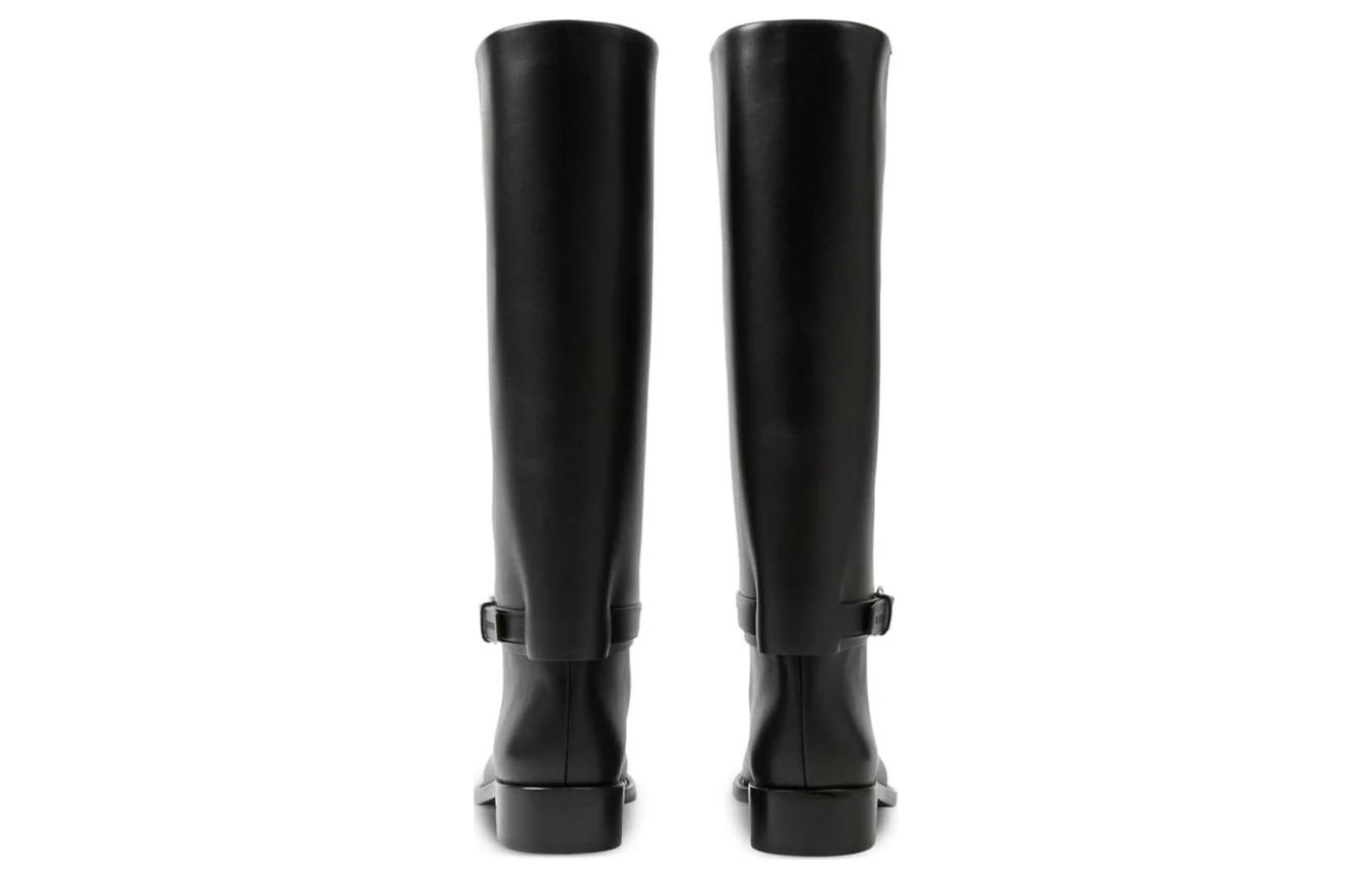 (W) Burberry Leather High-Top Boot 'Black Simple Fashion' 圖 4