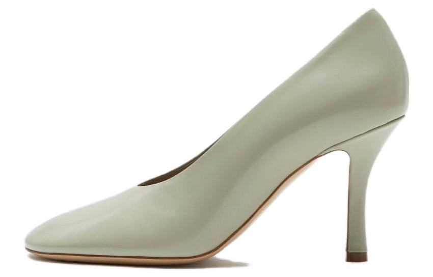 (Women) Burberry Leather High Heel 'Comfort Simplicity Green' 80805751