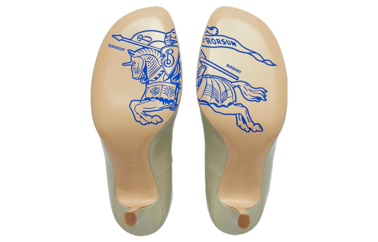 Shop (W) Burberry Kulit Tinggi 'Keselesaan Kesederhanaan Hijau' 80805751