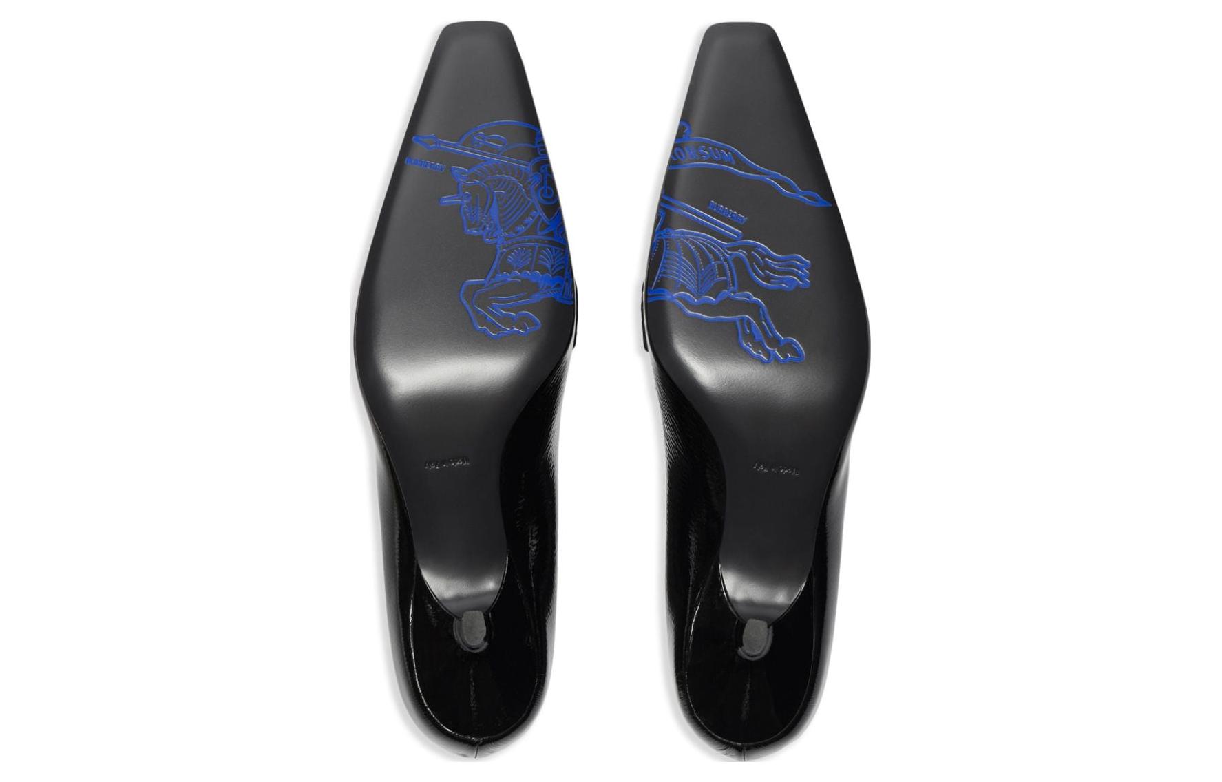 (W) Burberry Leather High Heels 'Elegant Black' 圖 4