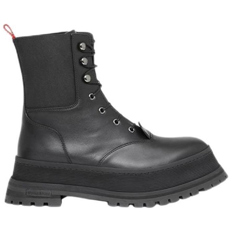 Order (W) Burberry Boot Kulit Tali Ankle 'Black Fashion' 80342951