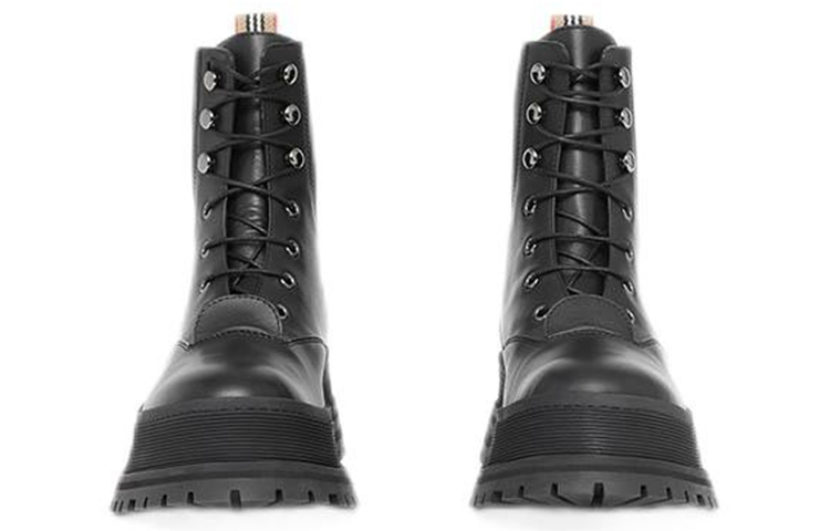 Lookbook (W) Burberry Boot Kulit Tali Ankle 'Black Fashion' 80342951