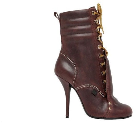 (Women) Burberry Leather Lace-Up Ankle Boot 'Dark Brown' 80631801 Order (Women) Burberry Leather Lace-Up Ankle Boot 'Dark Brown' 80631801