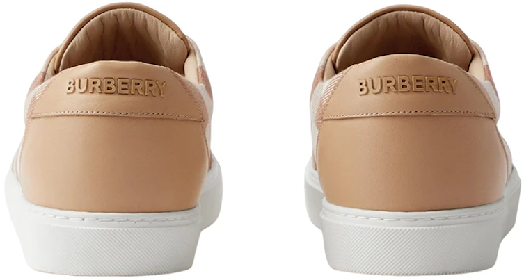 (W) 버버리 체크 가죽 로우탑 스니커즈 (탠) 80656381 Shop (W) 버버리 체크 가죽 로우탑 스니커즈 (탠) 80656381