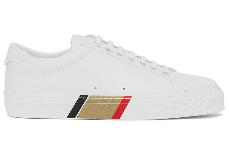 (W) Burberry Leather Low-Top 'Simple CMFT White' 圖 2