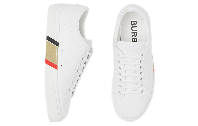 (W) Burberry Leather Low-Top 'Simple CMFT White' 圖 4