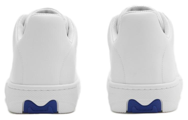 Shop (W) Burberry 低帮皮革运动鞋 '百搭白' 80833851