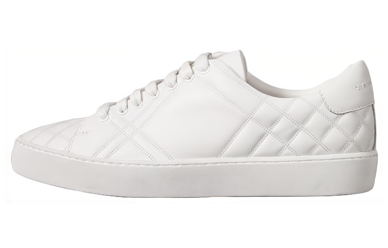 (W) Burberry Leather Low-Top Sneaker 'White Fashion'