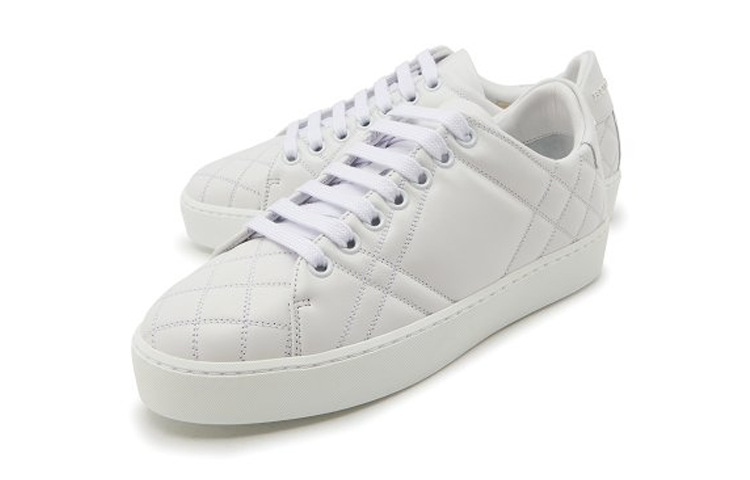 (W) Burberry Leather Low-Top Sneaker 'White Fashion' 圖 3