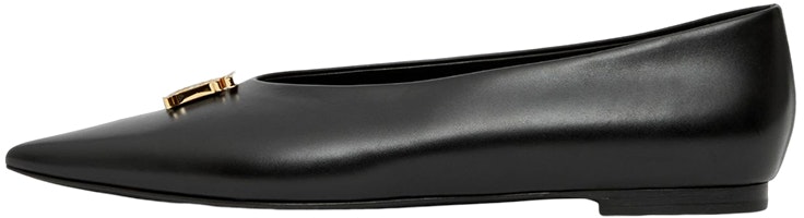 (Women) Burberry Leather Low Top 'Black Point-Toe' 80652081 (Women) Burberry Leather Low Top 'Black Point-Toe' 80652081
