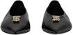 (W) Burberry Kulit Low Top 'Hitam Hujung-Tajam' 80652081