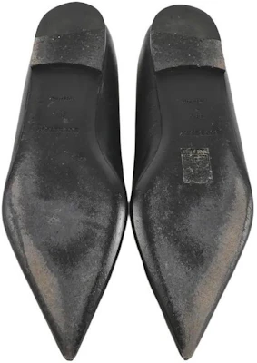 (W) Burberry Sepatu Kulit Rendah 'Hitam Point-Toe' 80652081 Purchase (W) Burberry Sepatu Kulit Rendah 'Hitam Point-Toe' 80652081