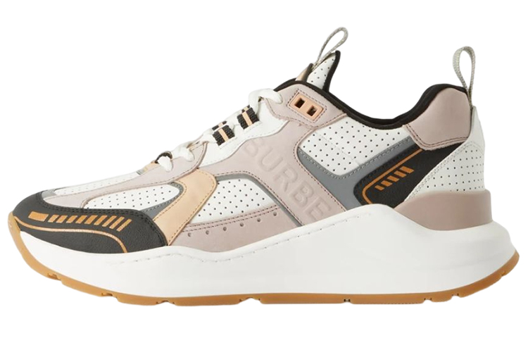 (W) Burberry Leather Low-Top Sneaker 'White Nude'