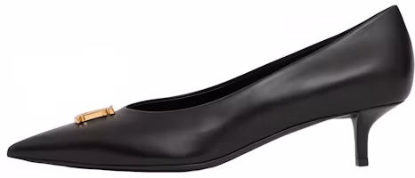 (Women) Burberry Leather Mid-Heel Pump 'Black' 80651951 (Women) Burberry Leather Mid-Heel Pump 'Black' 80651951