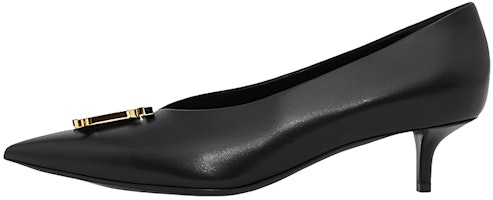 (Women) Burberry Leather Mid-Heel Pumps 'Black' 80562081 (Women) Burberry Leather Mid-Heel Pumps 'Black' 80562081