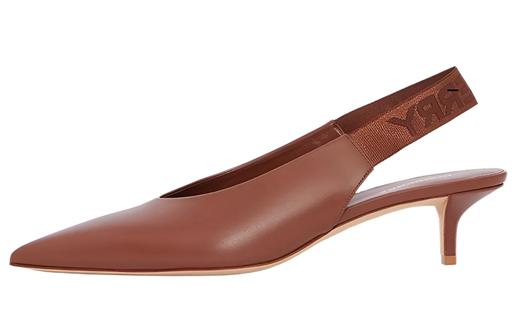 (Women) Burberry Leather Mid-Heel Pumps 'Tan' 80558741