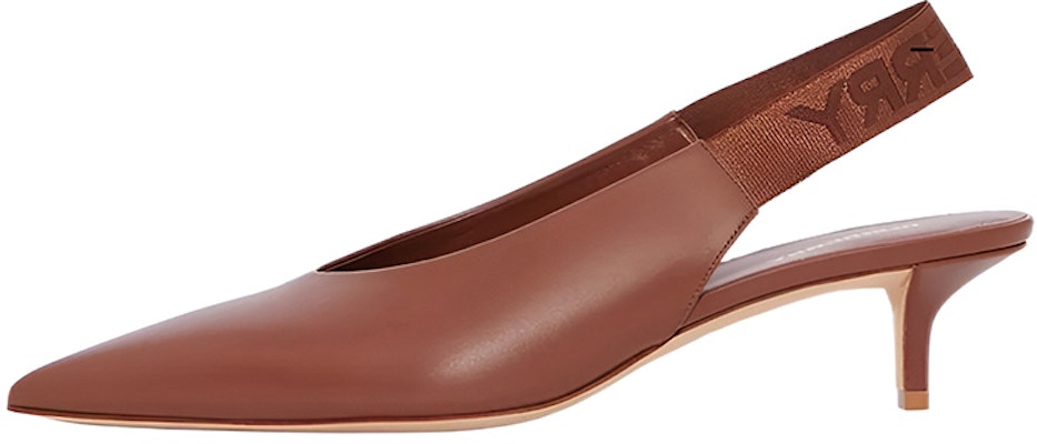 (Women) Burberry Leather Mid-Heel Pumps 'Tan' 80558741 Buy (Women) Burberry Leather Mid-Heel Pumps 'Tan' 80558741
