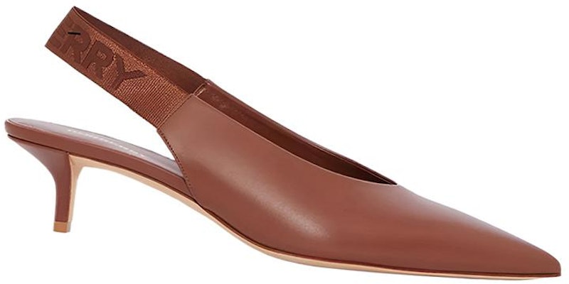(Women) Burberry Leather Mid-Heel Pumps 'Tan' 80558741 Order (Women) Burberry Leather Mid-Heel Pumps 'Tan' 80558741