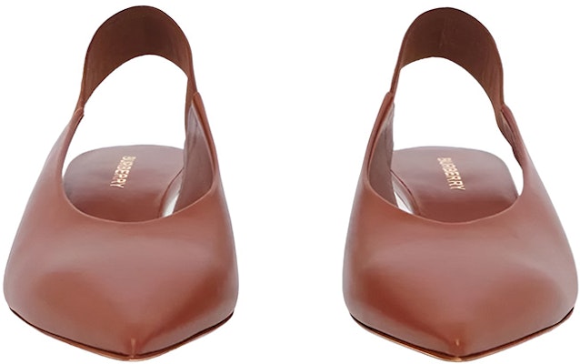 (Women) Burberry Leather Mid-Heel Pumps 'Tan' 80558741 Lookbook (Women) Burberry Leather Mid-Heel Pumps 'Tan' 80558741