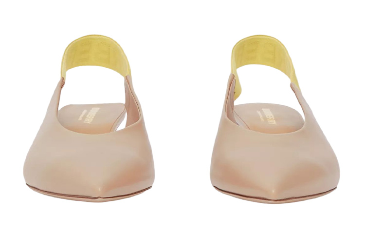 (W) Burberry Leather Mules 'Soft Amber Brown' 圖 2