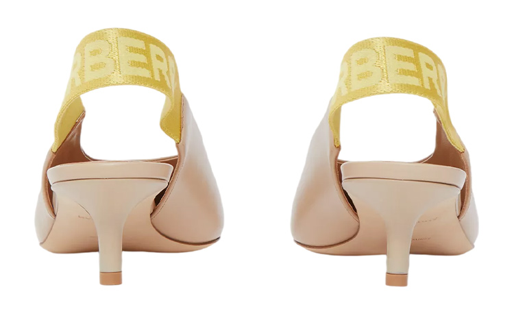 (W) Burberry Leather Mules 'Soft Amber Brown' 圖 3