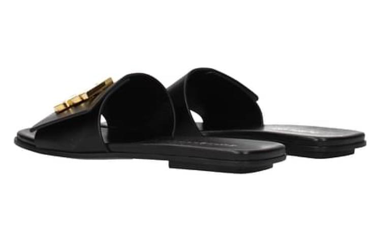 Shop (W) Burberry Sandal Kulit Terbuka 'Hitam' 80572541