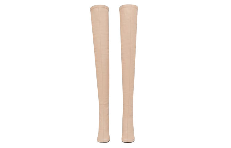 (W) Burberry Leather Over-the-Knee Chunky Boots 'Tan' 圖 3