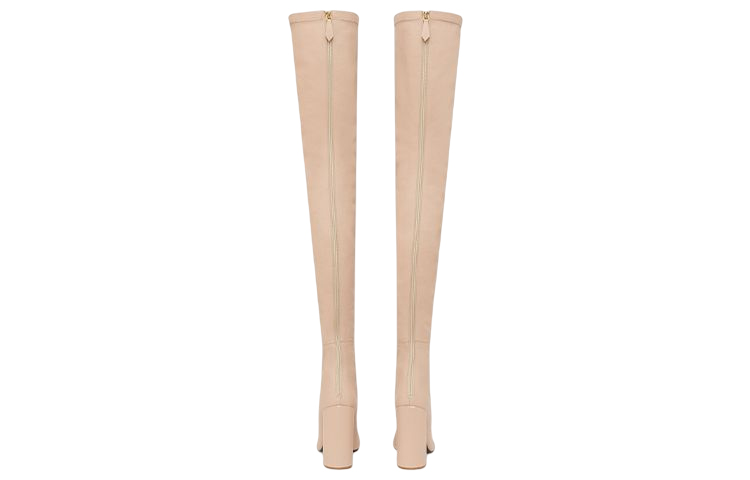 (W) Burberry Leather Over-the-Knee Chunky Boots 'Tan' 圖 4