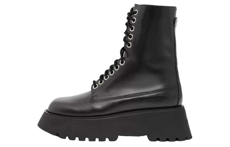 (Women) Burberry Leather Platform Boot 'Black Fashion' 80575521