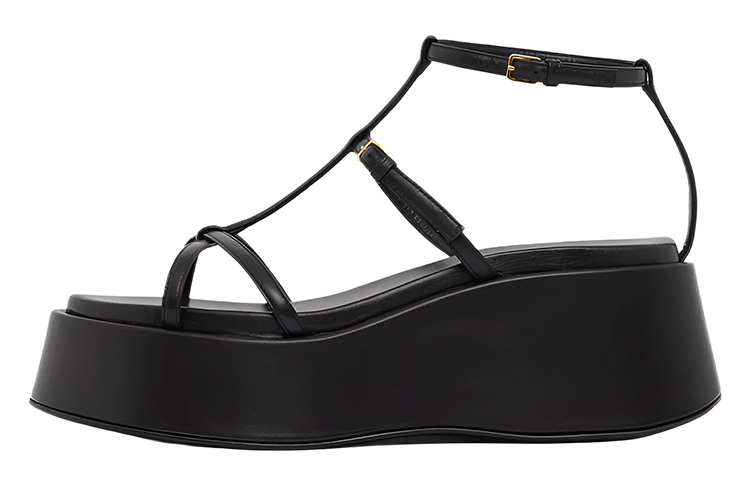 (Women) Burberry Leather Platform Sandal 'Black Fashion' 80576941