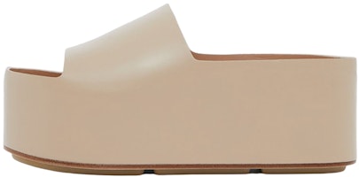 (Women) Burberry Leather Platform Sandal 'Soft Fawn' 80565911 (Women) Burberry Leather Platform Sandal 'Soft Fawn' 80565911