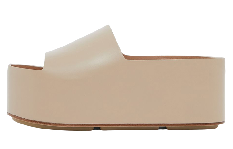 (Women) Burberry Leather Platform Sandal 'Soft Fawn' 80565911