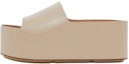 Buy (Women) Burberry Leather Platform Sandal 'Soft Fawn' 80565911