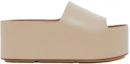 Order (W) Sandalias de Plataforma de Cuero Burberry 'Soft Fawn' 80565911