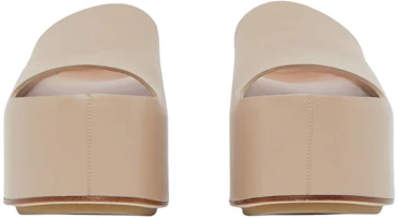 Lookbook (W) Burberry Leren Plateau Sandalen ''Soft Fawn'' 80565911