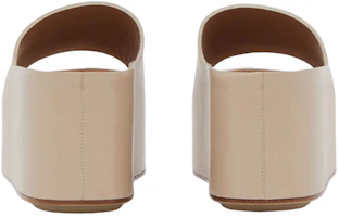 Shop (W) Burberry Leren Plateau Sandalen ''Soft Fawn'' 80565911
