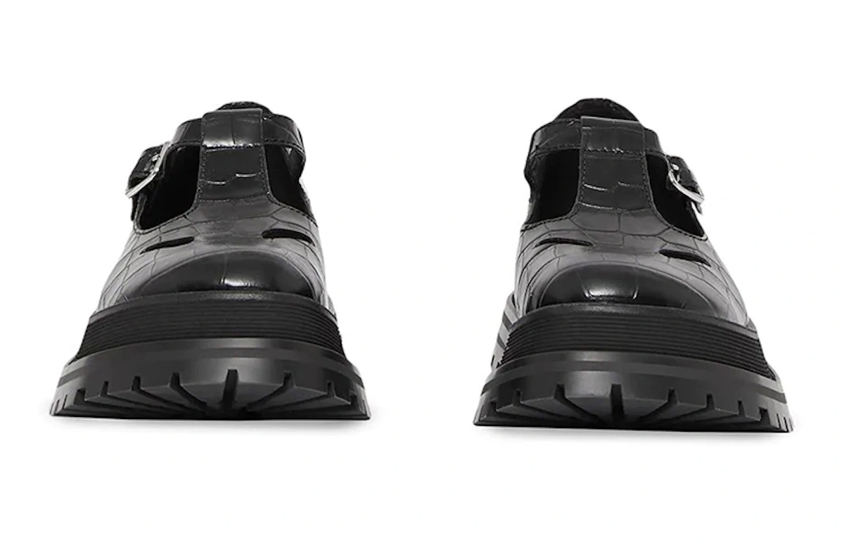 (Women) Burberry Leather Platform Sneaker 'Black Fashion'