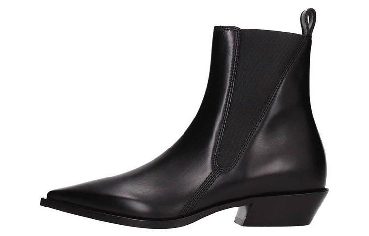 (Women) Burberry Leather Pointed-Toe Chelsea Boots 'Black' 80352331