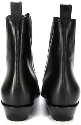 Burberry 巴寶莉 皮革尖頭切爾西靴 女款 黑色 Shop Burberry 巴寶莉 皮革尖頭切爾西靴 女款 黑色