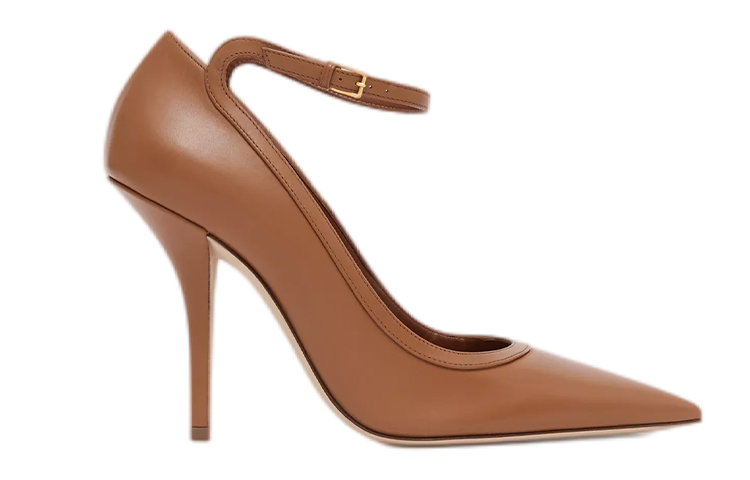 Order Burberry 巴寶莉 皮革尖頭高跟鞋 女款 棕色