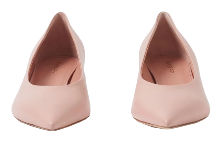 (W) Burberry Leather Pointed-Toe Stiletto 'Dark Pink' 圖 3