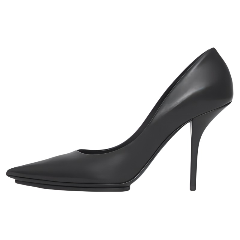 (Women) Burberry Leather Pointed High Heels 'Black' 80419401