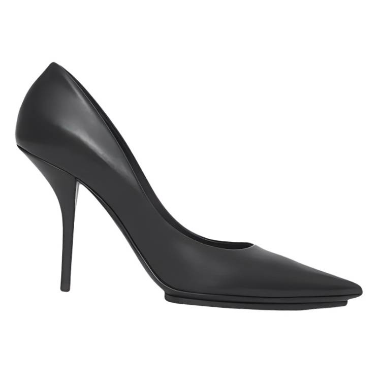 Order (Women) Burberry Leather Pointed High Heels 'Black' 80419401