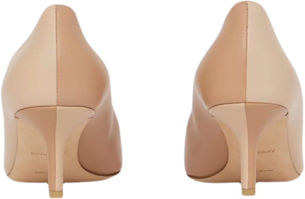 (W) Burberry Sepatu Hak Tinggi Kulit Runcing 'Nude' 80506491 Shop (W) Burberry Sepatu Hak Tinggi Kulit Runcing 'Nude' 80506491