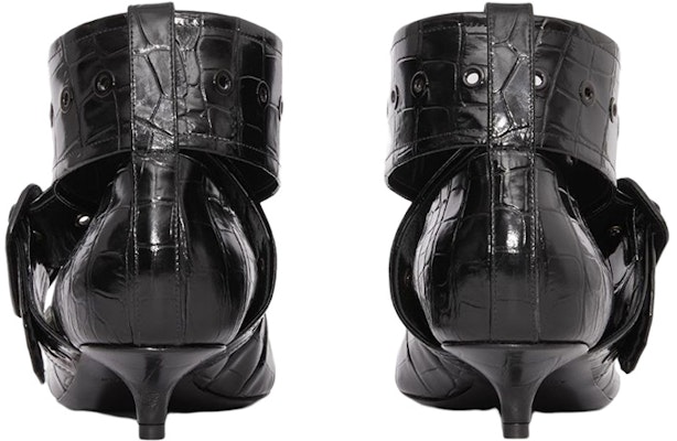 (Women) Burberry Leather Pointed Toe Kitten Heels 'Black' 80601401 Purchase (Women) Burberry Leather Pointed Toe Kitten Heels 'Black' 80601401