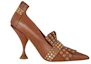 Order (W) Burberry Leren Puntige Neus Slip-On Hoge Hak ''Bruin'' 80203791