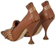 Shop (W) Burberry Leren Puntige Neus Slip-On Hoge Hak ''Bruin'' 80203791