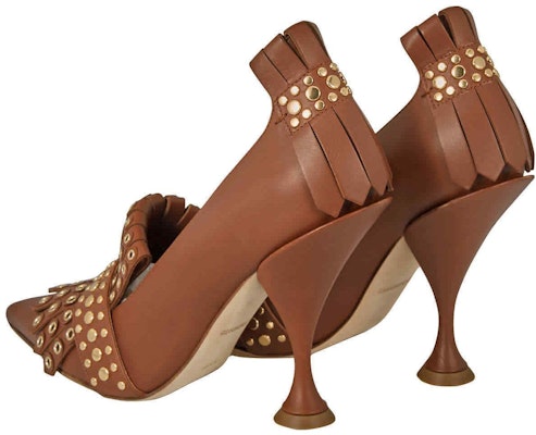 (Women) Burberry Leather Pointed Toe Slip-On High Heel 'Brown' 80203791 Shop (Women) Burberry Leather Pointed Toe Slip-On High Heel 'Brown' 80203791